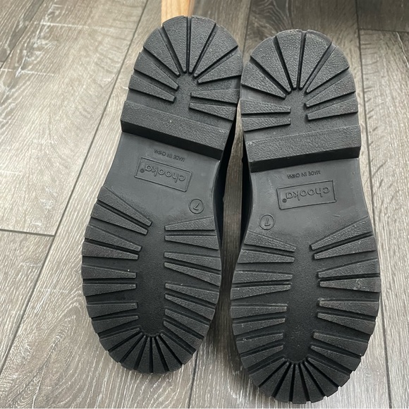 Chooka Plush Chelsea Rain Boots ankle women’s size  7 black - Picture 4 of 7